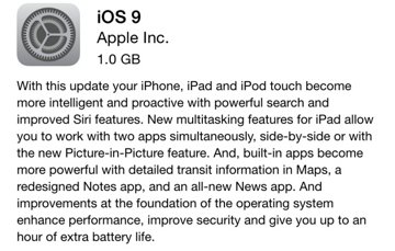 Hasil gambar untuk ipad mini 4 ios 9