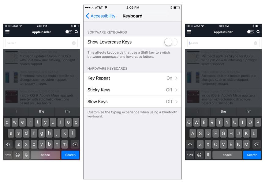 photo of iOS 9 tips: How to re-enable the all-caps virtual keyboard display image