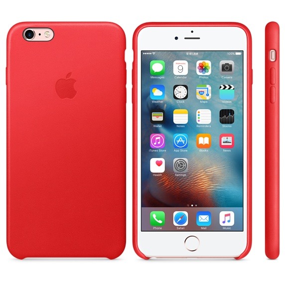 photo of Apple's leather cases for iPhone 6s, 6s Plus now shipping in new (Product)Red versions image