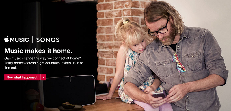 photo of Apple Music and Sonos launch collaborative ad campaign touting benefits of music image