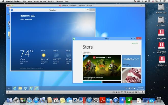 install newer separate parallels for mac version